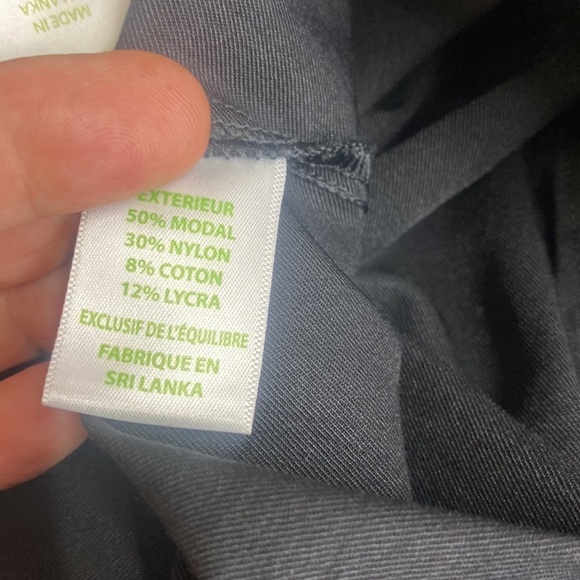 Lilly Pulitzer Gia SZ 4 Woven Leggings Black Elastic Waist Full-Length Pant Chic - Picture 9 of 10